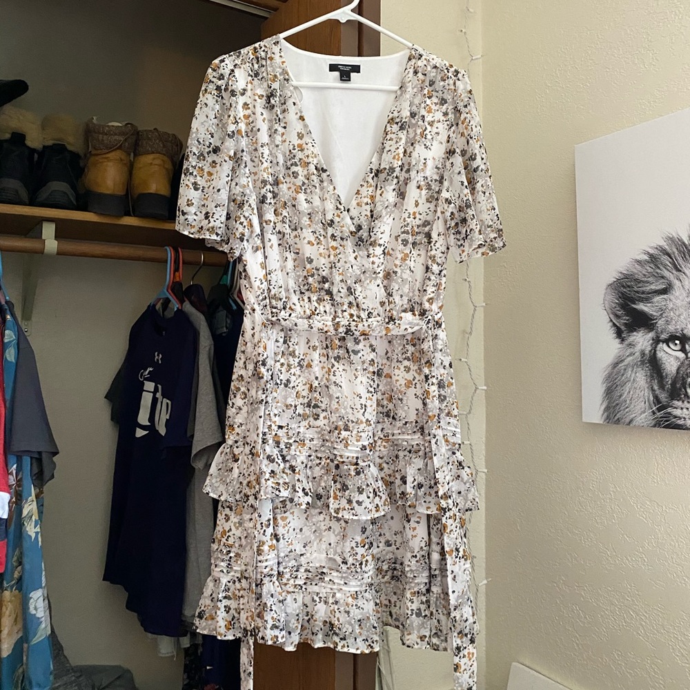White floral dress